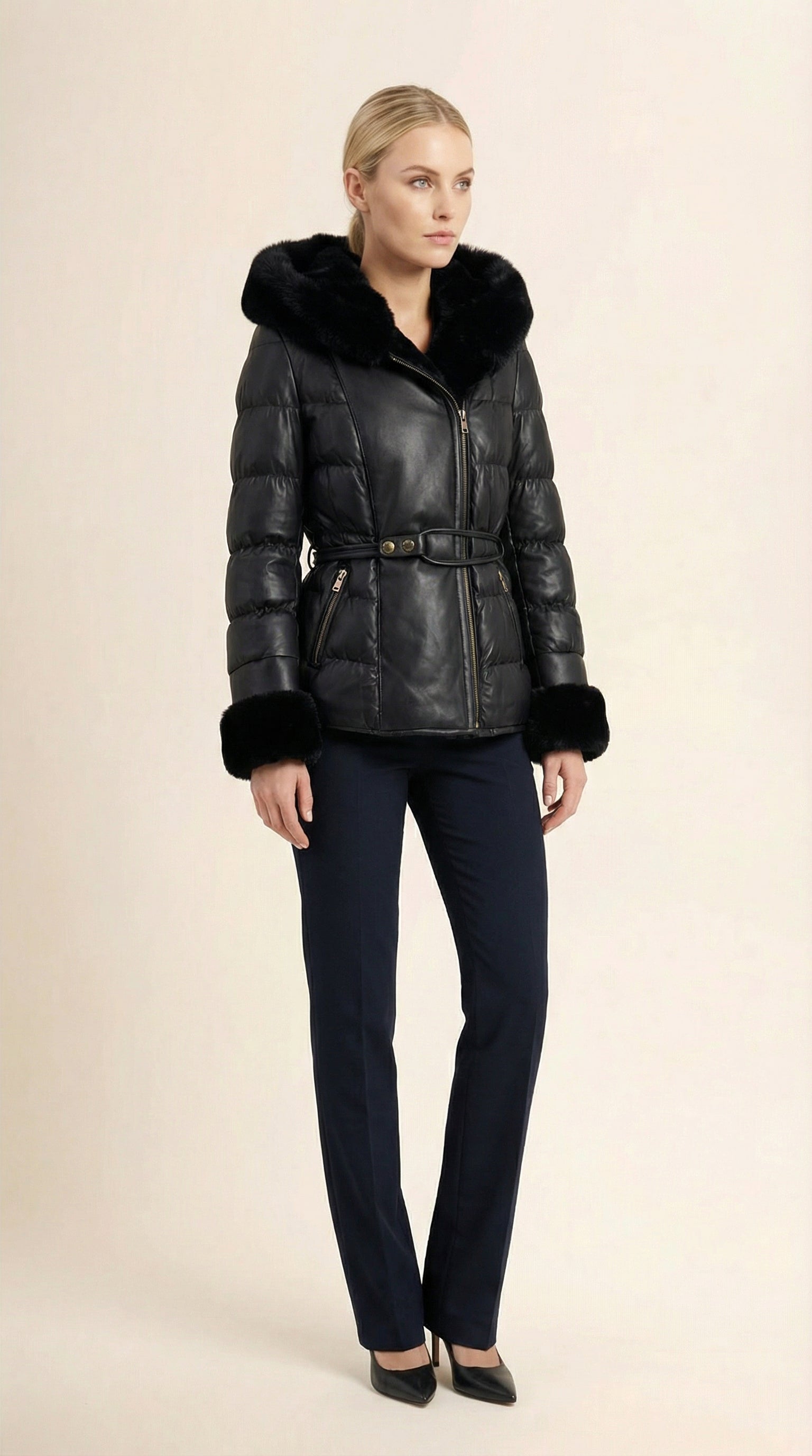 Kadın Kapitone Şişme Mont – Kısa boy Siyah